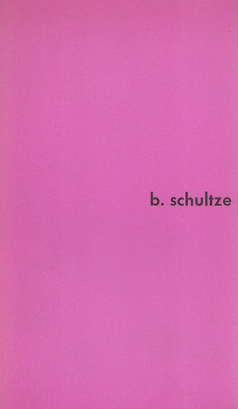 Bernard Schultze. Städtisches Museum Schloß Morsbroich Leverkusen, 18. 3. - 24. 4. 1966