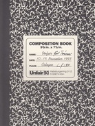 Composition Book. Unfair 93