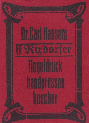 Dr. Carl Hansers ff Rixdorfer Tiegeldruckhandpressenbücher Nr. 1: DIE BEATLES. All you need is love! 