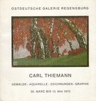 CARL THIEMANN. GEMÄLDE - AQUARELLE - ZEICHNUNGEN - GRAPHIK