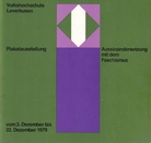 Auseinandersetzung mit dem Faschismus. Volkshochschule Leverkusen, Plakatausstellung vom 3. bis 22. Dezember 1979