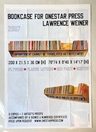 LAWRENCE WEINER. BOOKCASE FOR ONESTAR PRESS 2007