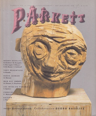 PARKETT NO. 11/ 1986. Collaboration: GEORG BASELITZ. INSERT: BARBARA KRUGER