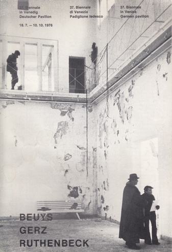 37. Biennale in Venedig, Deutscher Pavillon, 18.7.-10.10.1976. Beuys, Gerz, Ruthenbeck