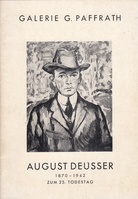 AUGUST DEUSSER. 1870-1942. SONDERAUSTELLUNG 32 OKTOBER - NOVEMBER 1967, GALERIE G. PAFFRATH