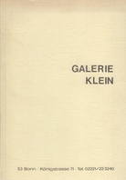 GALERIE KLEIN. GRAFIK-LAGERKATALOG. JULI 1973