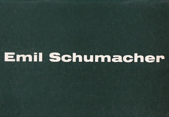 Emil Schumacher. Kunstverein in Hamburg, 18. Mai bis 17. Juni 1962