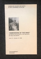 "DIMENSIONS OF THE MIND". The Denial and the Desire in the Spectacle BY PAUL MCCARTHY.