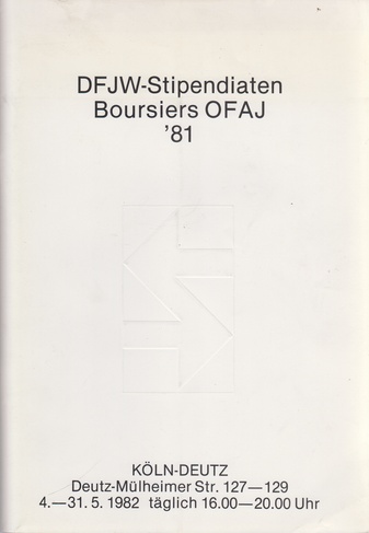 DFJW-Stipendiaten. Boursiers OFAJ. '81