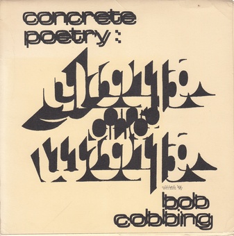 concrete poetry: GLOUP AND WOUP. edited by bob cobbing