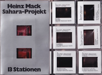 Heinz Mack. Sahara-Projekt. 13 Stationen [Farbdia-Serie]