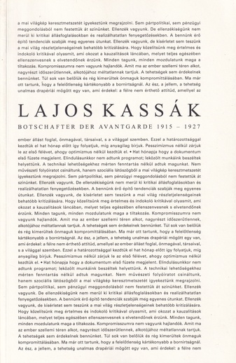 LAJOS KASSAK. BOTSCHAFTER DER AVANTGARDE 1915 - 1927