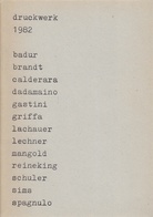 druckwerk editionskatalog 1982