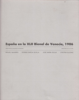 Espana en la XLII Bienal de Venecia, 1986