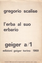 gregorio scalise. l'erba al suo erbario. geiger a/1. Widmungsexemplar