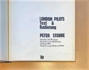 Peter Stobbe. LONDON PILOTS. Text & Radierung. Vorzugsausgabe