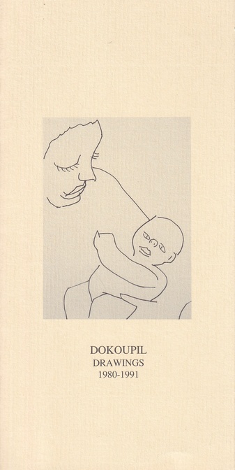 DOKOUPIL. DRAWINGS/ TEGNINGER 1980 - 1991. Horsens Kunstmuseum Lunden Lunden 1992 [Einladungskarte/ invitation card]