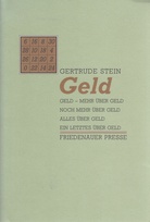 GERTRUDE STEIN. Geld