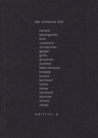 edition e. buch 5 + 6: das schwarze bild