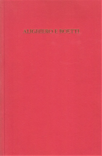 Alighiero E Boetti. 21 March - 29 April 1989. Edward Totah Gallery, London