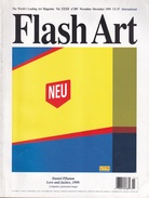 Flash Art International. Vol. XXXII [32] no. 209, November - December 1999. [Daniel Pflumm. Love and Justice]