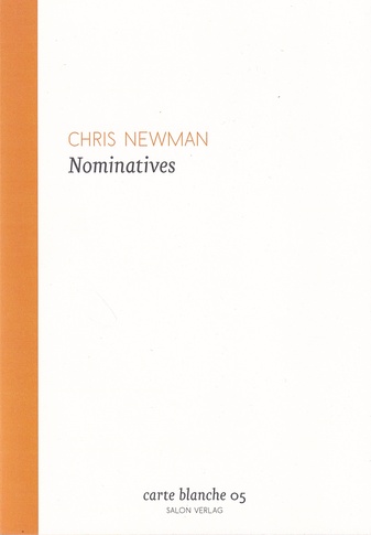 CHRIS NEWMAN. Nominatives. carte blanche 05