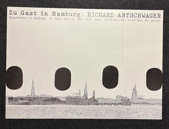 Zu Gast in Hamburg: Richard Artschwager. Kunstverein in Hamburg 14. Sept. bis 22. Okt. 1978 [Ausstellungsplakat/ exhibiton poster]