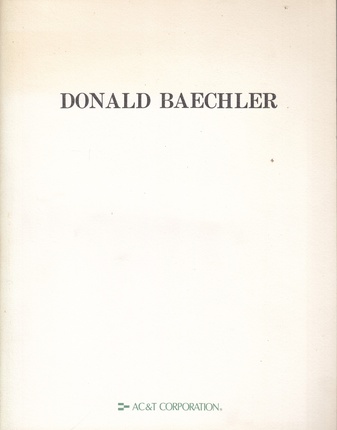 DONALD BAECHLER. New Prints 1990