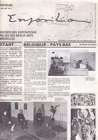 Exposition/ Tentoonstelling. MENSUEL/ MAANDELIJKS TIJDSCHRIFT MAI '80 No. 2