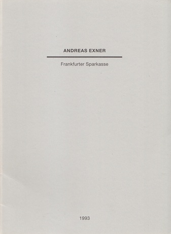 Andreas Exner. 5 Bde. 