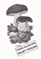 TIMM ULRICHS. OBJET TROUVE - Steinpilz/ pilze als objets trouve (such-aktion). [Einladungskarte/ invitation card]