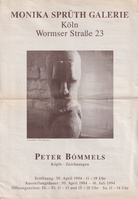 PETER BÖMMELS. Köpfe - Zeichnungen [exhibition poster/ Orig. Ausstellungsplakat]