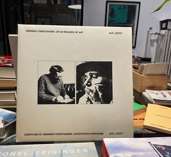 HENNING CHRISTIANSEN. Portfolio: Partituren zu Requiem of Art, Schottische Symphonie [LP's Aus Celtic: OP. 50 REQUIEM OF ART/ JOSEPH BEUYS/ HENNING CHRISTIANSEN. SCHOTTISCHE SYMPHONIE]. Vorzugsausgabe/ Collector's Edition