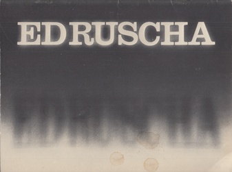 Ed Ruscha. Stedelijk Museum, Amsterdam. 26 maart - 9 mei 1976. catalogus # 597