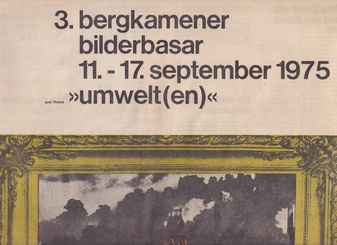 3.  Bergkamener Bilderbasar. 11. - 17. september 1975. zum Thema 'Umwelt (en)'