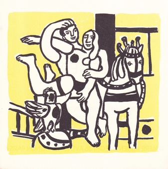 LEGER. GALERIE ADRIEN MAEGHT PARIS, 15 JUIN 1988 [Einladungskarte/ invitation card]