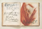 ARNULF RAINER -  ÜBERMALTE BÜCHER. 8. Mai bis 1. Juli 1990, Städt. Kunstmuseum Bonn [Einladungskarte/ invitation card]