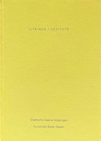 CAMILL LEBERER. VITRINEN/ GEDICHTE [Widmungsexemplar]