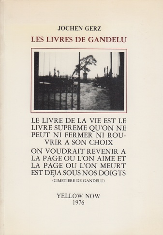 JOCHEN GERZ. LES LIVRES DE GANDELU