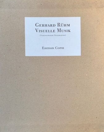 GERHARD RÜHM. VISUELLE MUSIK (VIERUNDZWANZIG NOTENBLÄTTER)