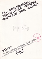 EIN-WOCHENMODELL. VON DER HEXDT-MUSEUM WUPPERTAL, 30.9.-6.10.1978 [signiert und gestempelt/ signed and stamped]