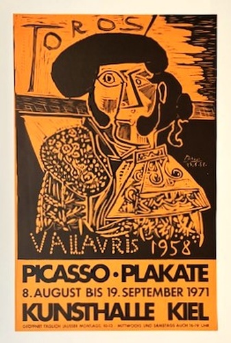 PICASSO - PLAKATE. KUNSTHALLE KIEL, 8. AUGUST BIS 19. SEPTEMBER 1971 [Ausstellungsplakat/ exhibition poster]