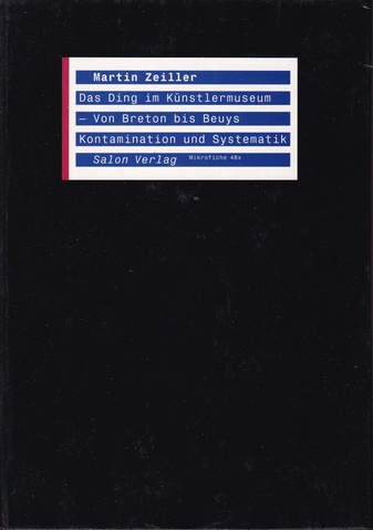 Martin Zeiller. Das Ding im Künstlermuseum - von Breton bis Beuys. Kontamination und Systematik