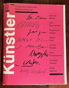 Kritisches Lexikon der Gegenwartskunst Ausgabe 1/ 88: FRANCIS BACON/ WILLI BAUMEISTER/ RUPPRECHT GEIGER/ ALBERT HIEN/ JÜRGEN KLAUKE/ EMIL SCHUMACHER/ GÜNTER UECKER/ ANDY WARHOL