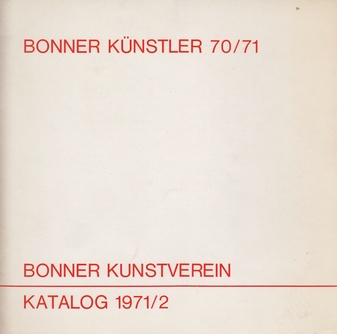 BONNER KÜNSTLER 70/71