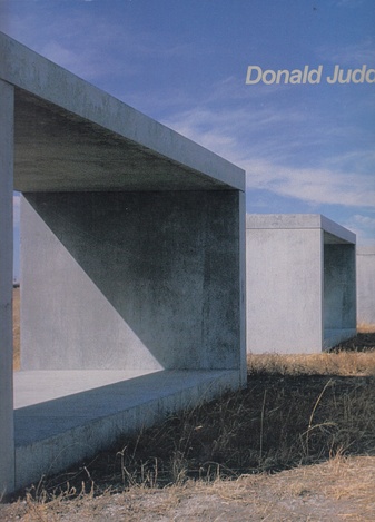 Donald Judd. 