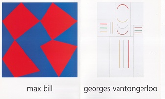 max bill/ georges vantongerloo. galerie denise rene paris, 24 juin au 24 sept. 1998 [invitation card/ Einladungskarte]