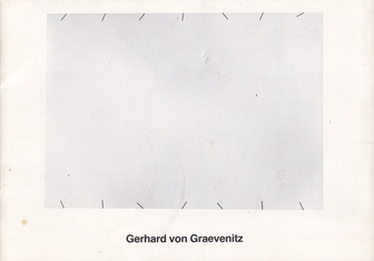 Gerhard von Graevenitz [Katalog zur Ausstellung 'Kinetische Objekte 1975 - 1982', 19. März bis Ende Mai 1982, Galerie Reckermann Köln]