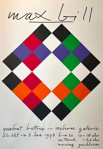 max bill. quadrat bottrop – moderne galerie. 22. okt. - 3. dez. 1978 [Ausstellungsplakat/ exhibition poster]