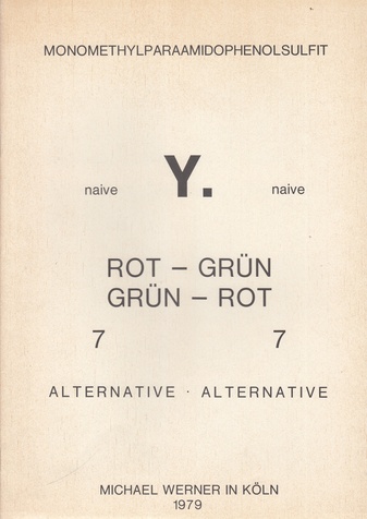 MONOMETHYLPARAAMIDOPHENOLSULFIT. naive/ Y./ naive. ROT - GRÜN/ GRÜN -ROT. 7/ 7. ALTERNATIVE - ALTERNATIVE